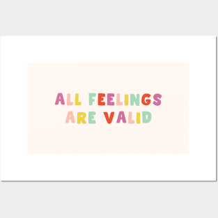 All Feelings Are Valid, Psychology Posters and Art